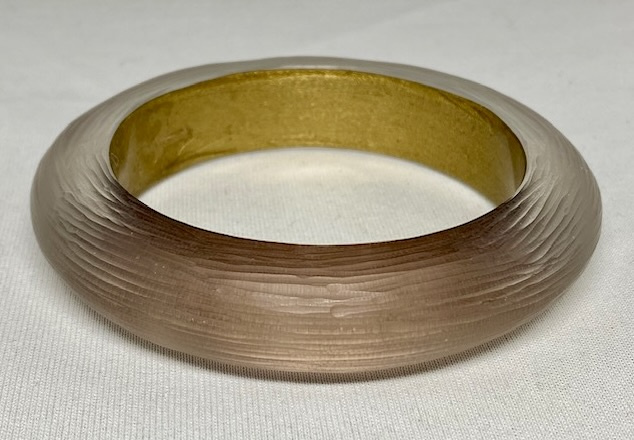 LG249 Alexis Bittar taupe lucite bangle